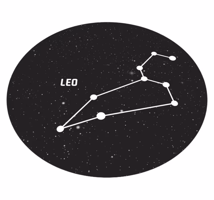 Constellation Astronomy star vinyl rug - TenStickers