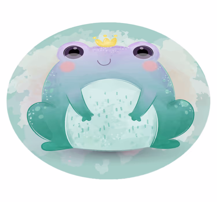 Children's vinyl rug toad animal rug - TenStickers