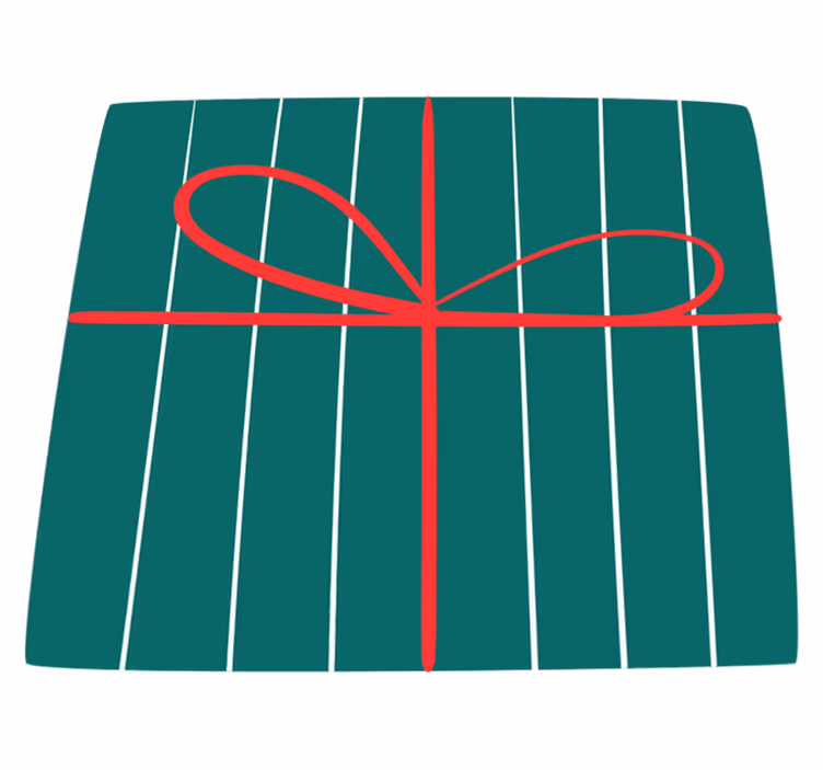 Green Red Stripes striped vinyl rug - TenStickers
