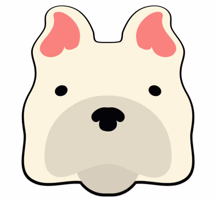 Cute Canine Decor animal vinyl rug - TenStickers