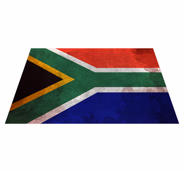 Vintage South Africa Flag vintage rug - TenStickers