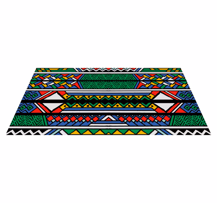 Primary colour tribal  ethnic rug - TenStickers