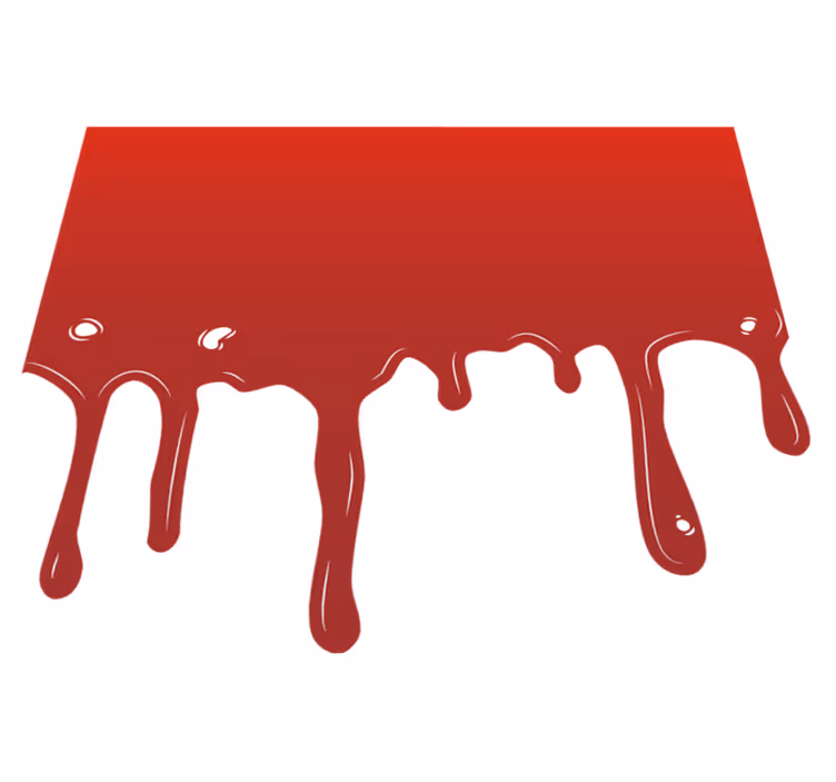 Dripping Paint halloween vinyl rug - TenStickers