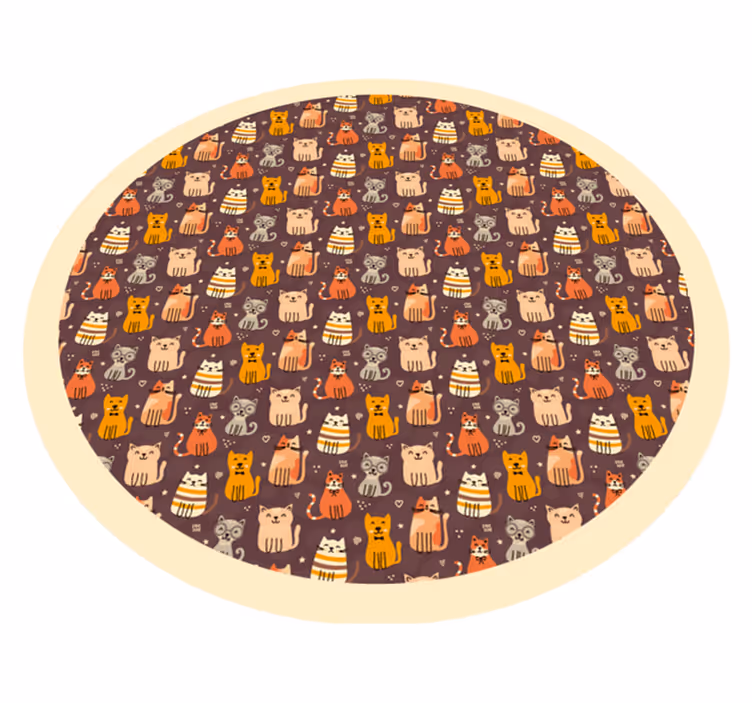 Animal Pattern Playcircle kids vinyl rug - TenStickers