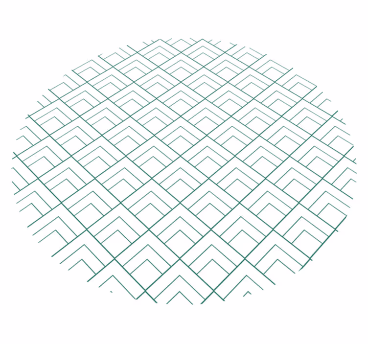 design square motif  modern rug - TenStickers