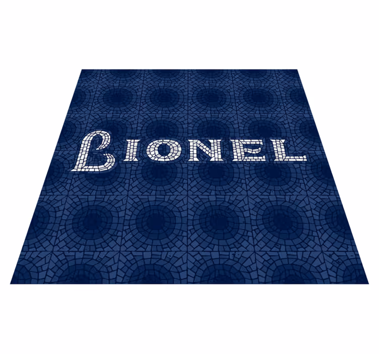 Mosaic spelling mosaic floor tiles - TenStickers