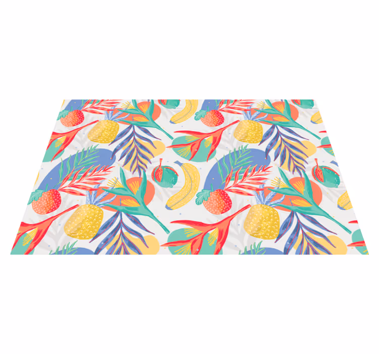 Fruits pattern kitchen floor tiles carpet - TenStickers