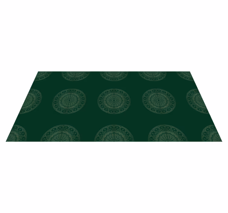 Mandala Motif Design mandala vinyl rug - TenStickers