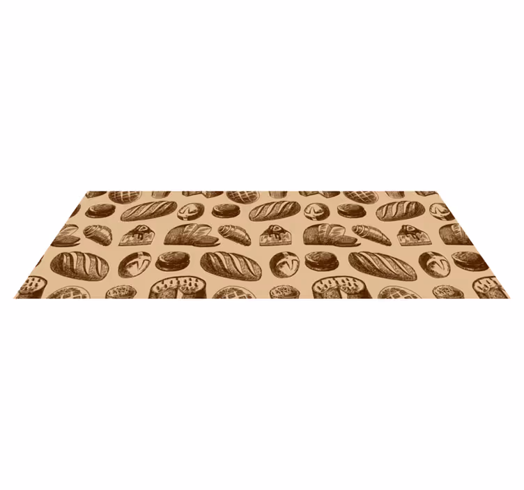 Baked Goods Elegance stone effect vinyl rug - TenStickers