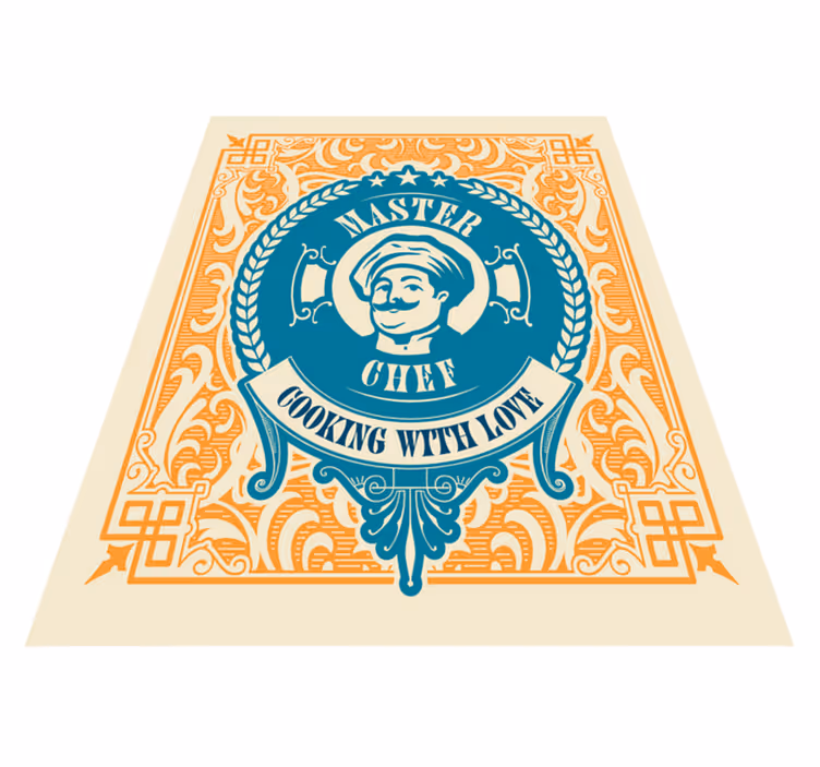 Master Chef Love custom rug - TenStickers