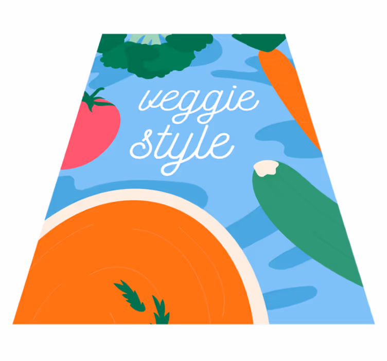 Veggie Style Decor custom rug - TenStickers