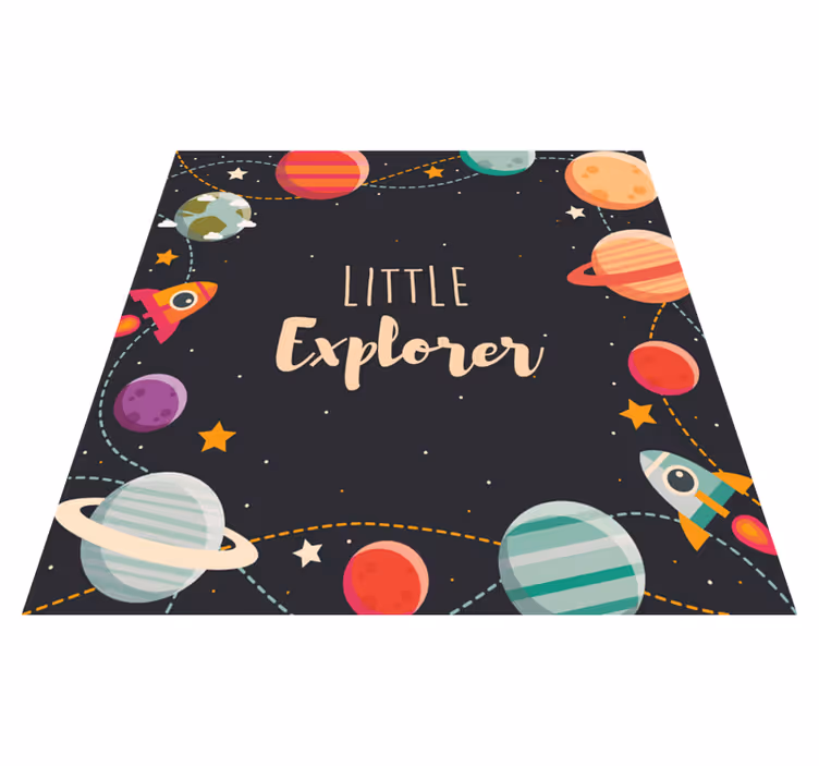 Little Explorer kids vinyl rug - TenStickers