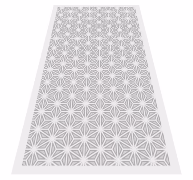 Geometric Pattern Accent geometric vinyl rug - TenStickers