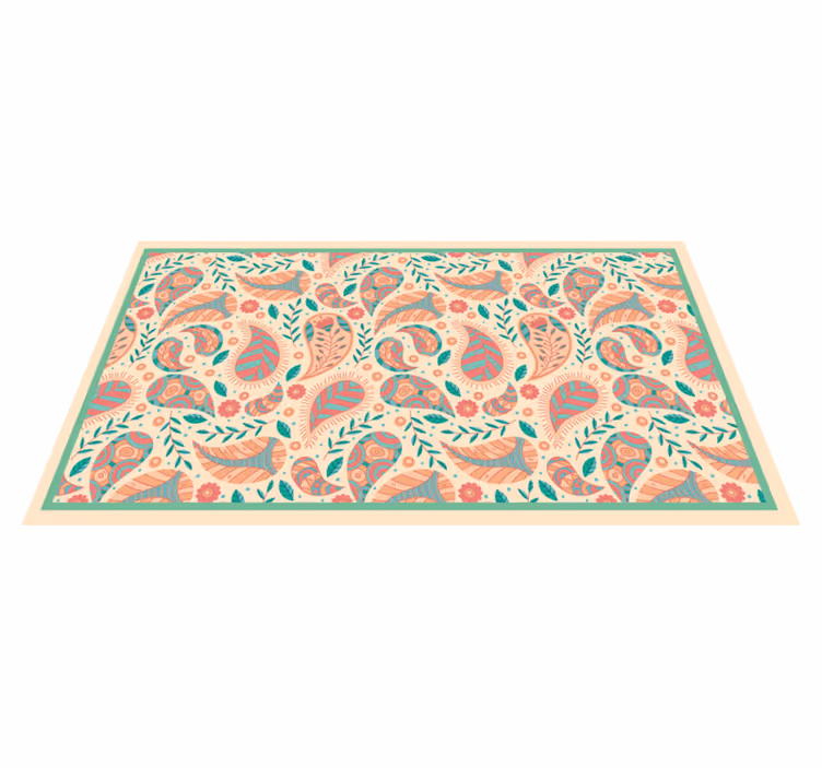Rectangular persa green ethnic rug - TenStickers