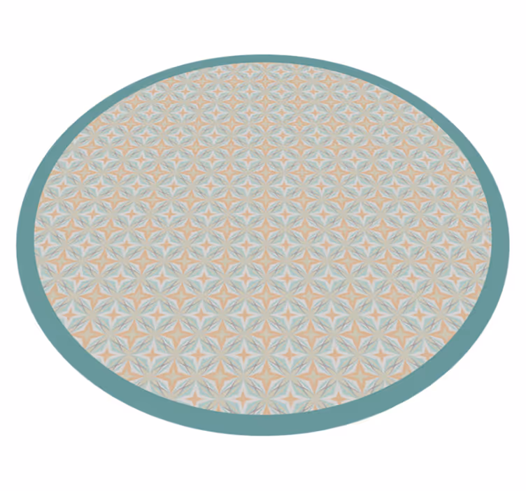 Nordic style with circles nordic rug - TenStickers