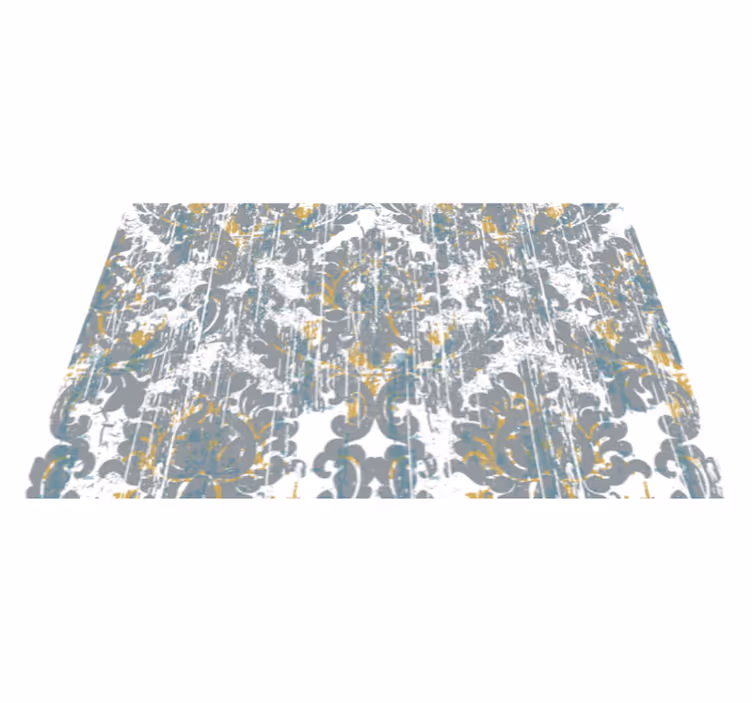 drawing hands grey modern rug - TenStickers