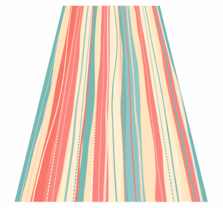 Striped Colorway striped vinyl rug - TenStickers
