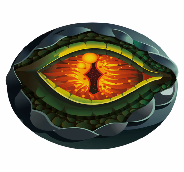 Abstract Nature Eye nature vinyl rug - TenStickers
