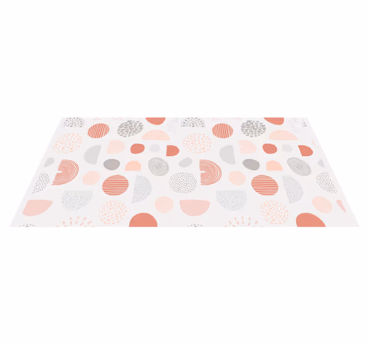 Circular geometric pattern hallway runners - TenStickers