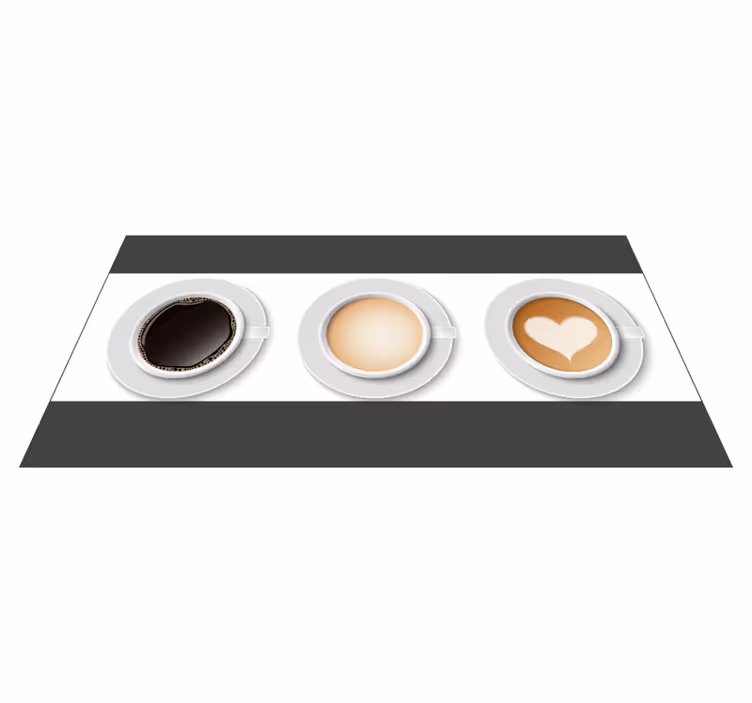 aerial view various coffee modern rug - TenStickers