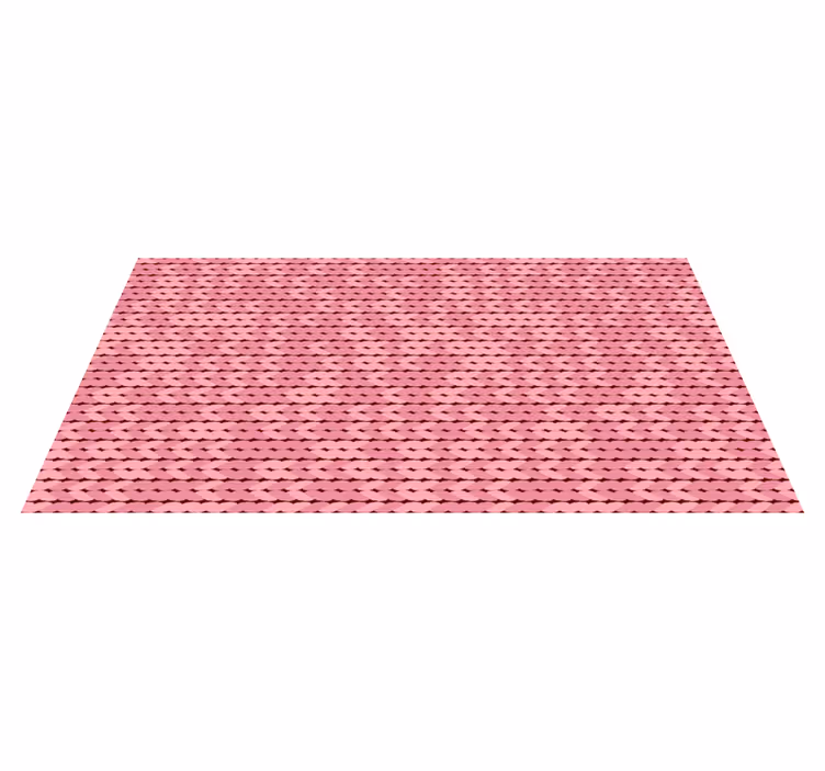 pink ropes minimal rug design - TenStickers