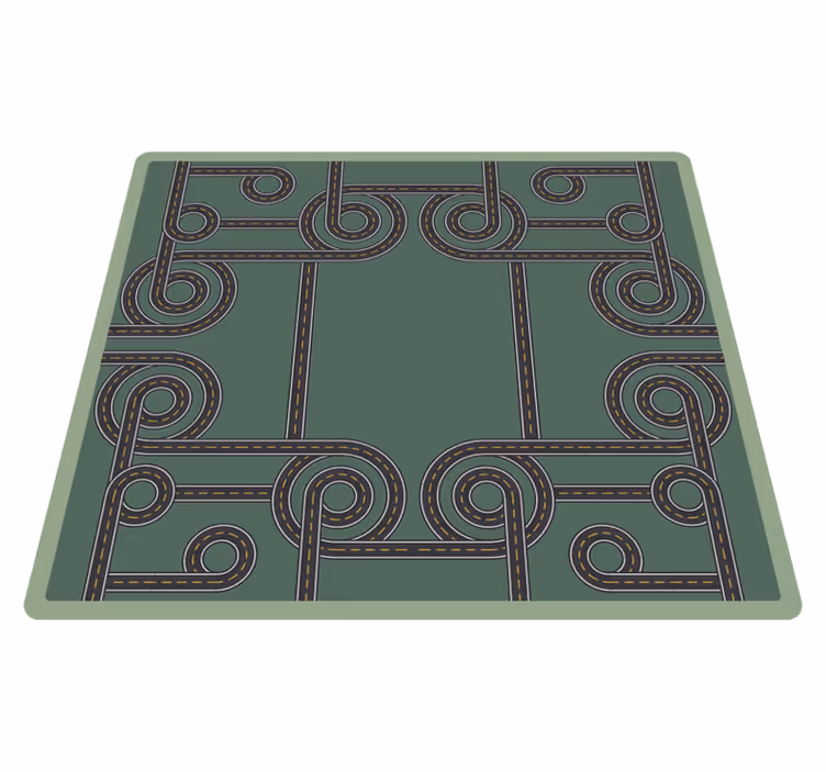 road playmat for children road rug - TenStickers