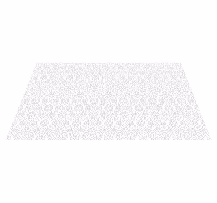 Floral hidraulic tile carpet - TenStickers