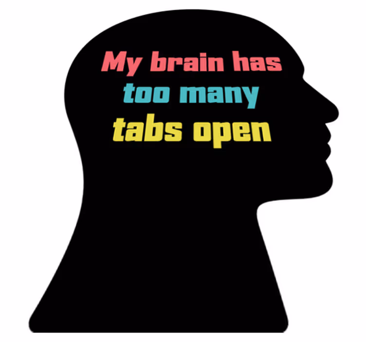 My brain has too many tabs open custom rug - TenStickers