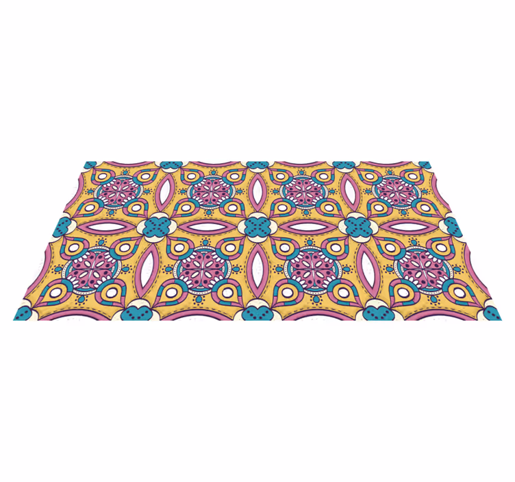 Retro mandalas vinyl rugs - TenStickers