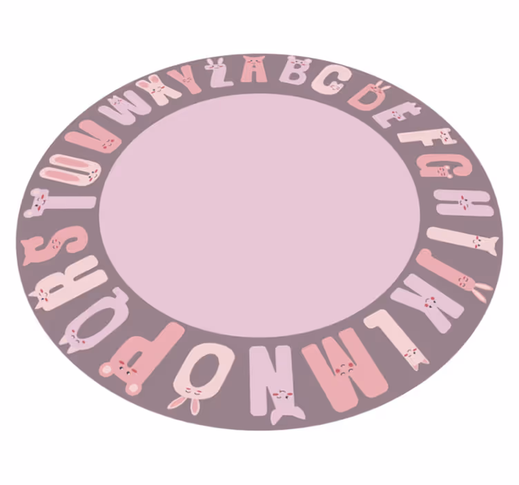 Rounds  vinyl alphabet rug - TenStickers
