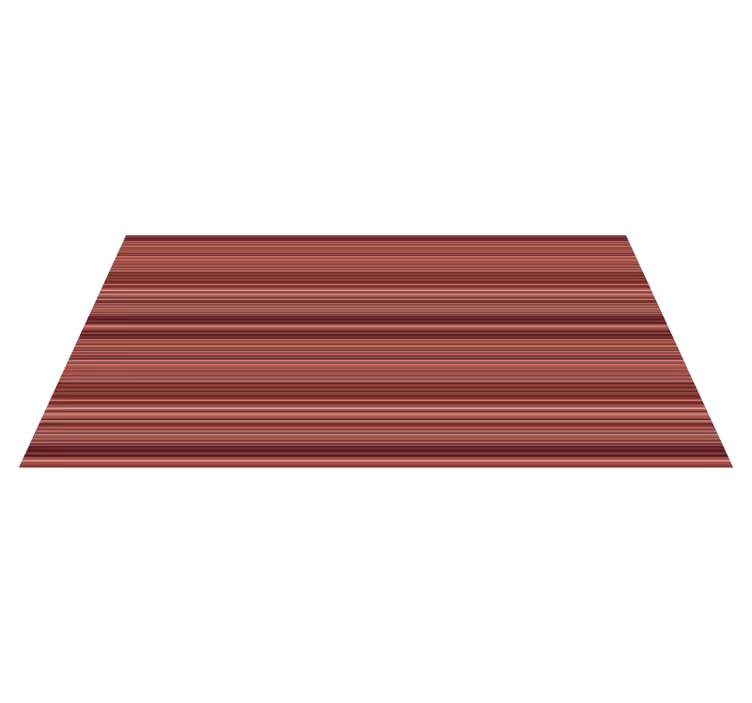 Burgundy Striped striped vinyl rug - TenStickers