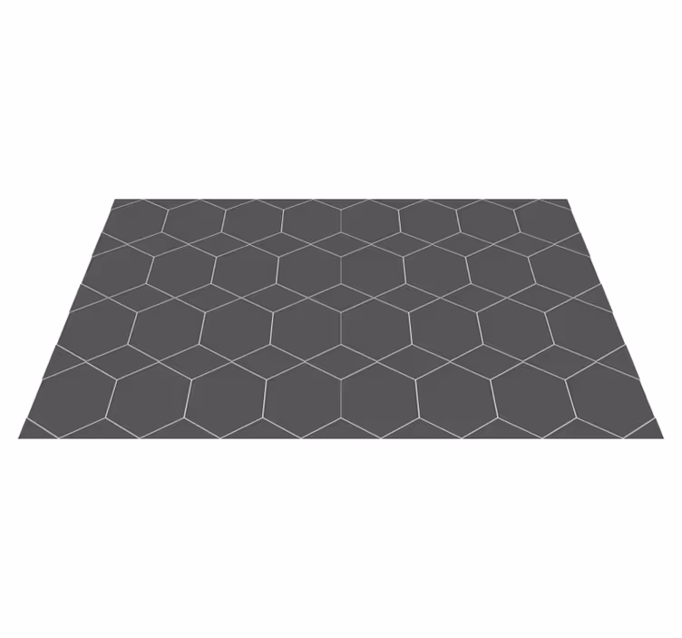 White and Grey Hexagon geometric rugs - TenStickers