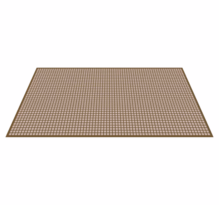Beige squares geometric vinyl floor mat - TenStickers