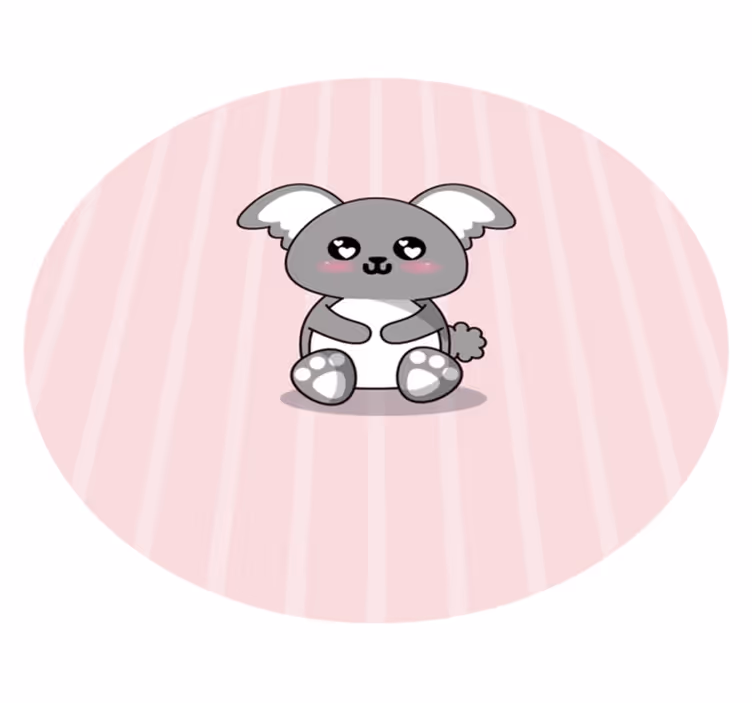 Cuddly Koala nursery vinyl rug - TenStickers