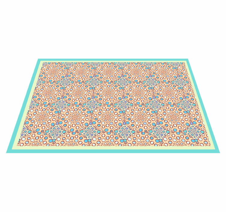 Polka dot abstract swirl geometric rugs - TenStickers