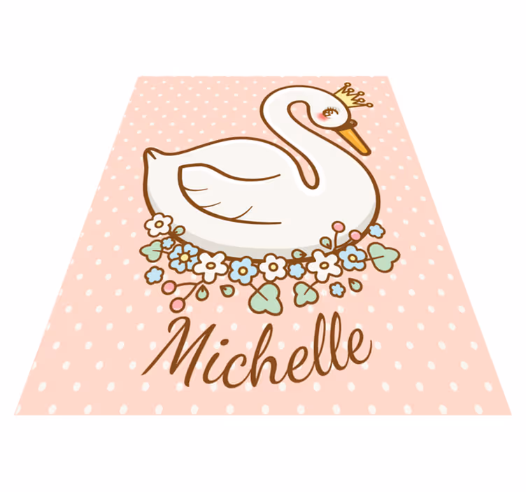 Custom Swanscape custom vinyl rug - TenStickers