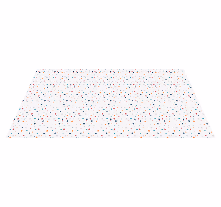 Colourful dots nordic vinyl rug - TenStickers