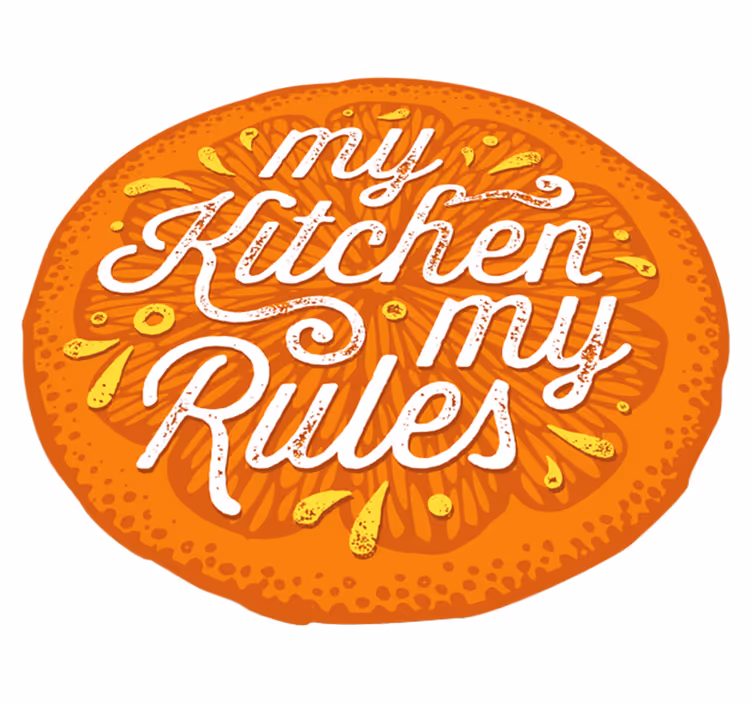 My Kitchen Rules custom rug - TenStickers
