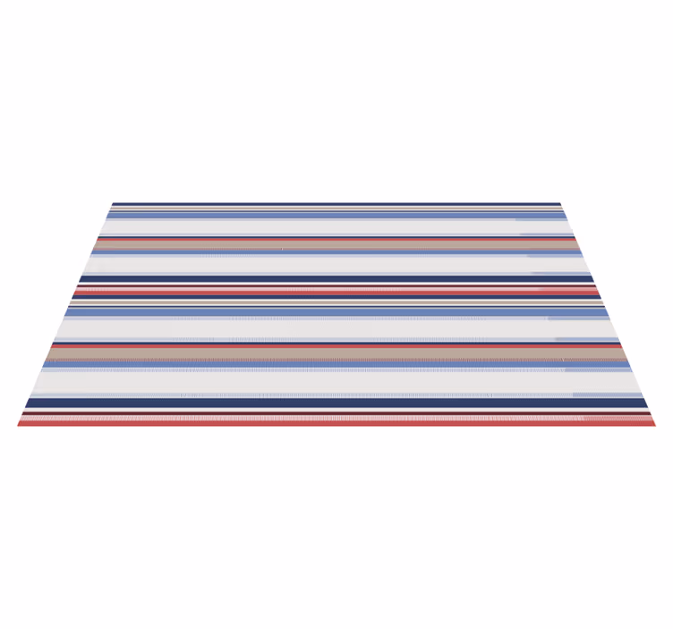 Modern blue shades striped vinyl rug - TenStickers