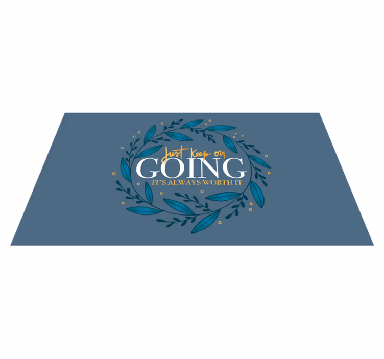 Just keep going custom rug - TenStickers