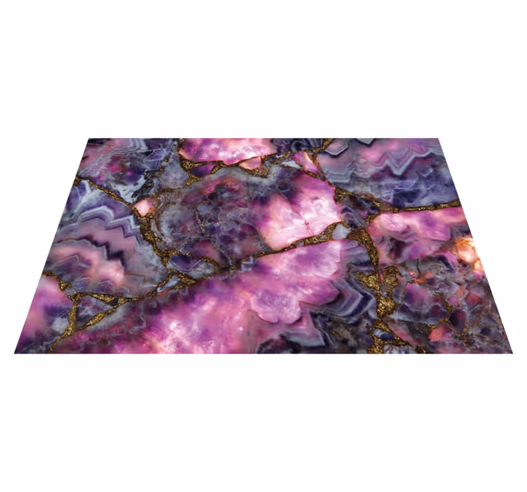Mineral marble stone floor vinyl tiles - TenStickers
