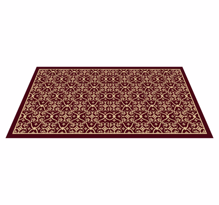 Elegant mosaic vintage vinyl rug - TenStickers