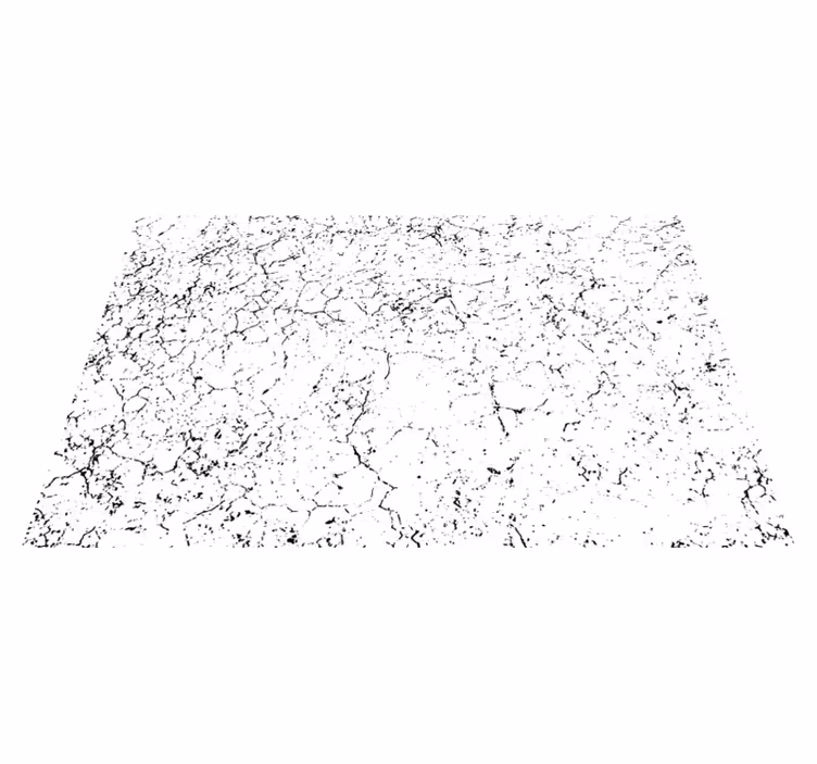 White broken concrete stone vinyl rug - TenStickers