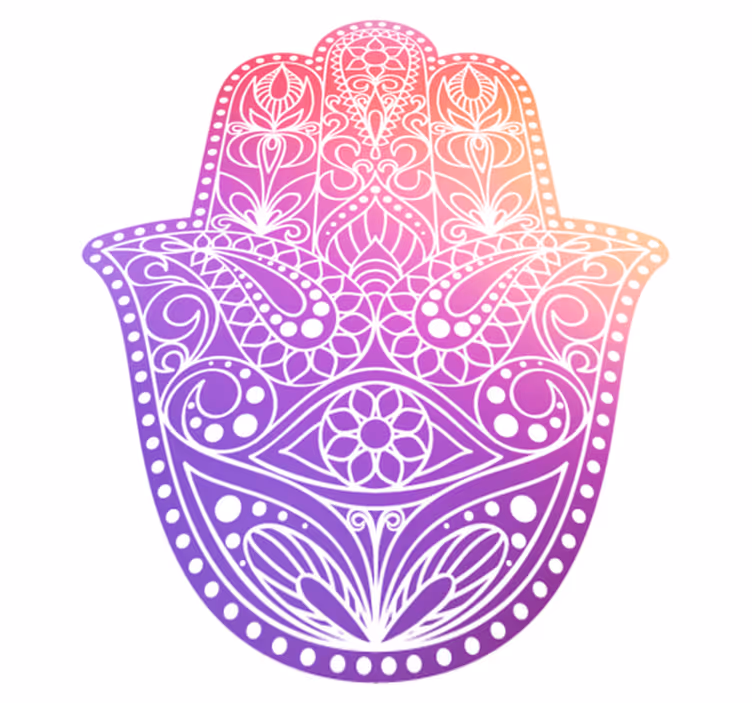 Mandala vinyl rug with handcrafted design - TenStickers