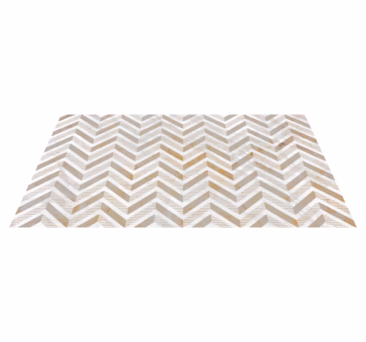 White matte marble kitchen stone floor tiles - TenStickers