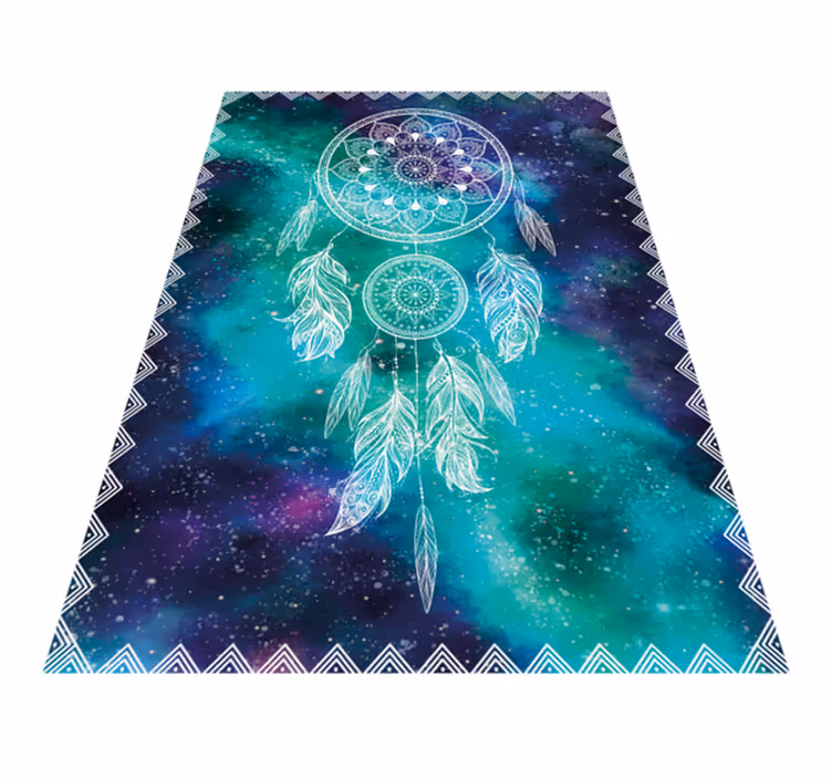 Dream Catcher Pattern mandala vinyl rug - TenStickers