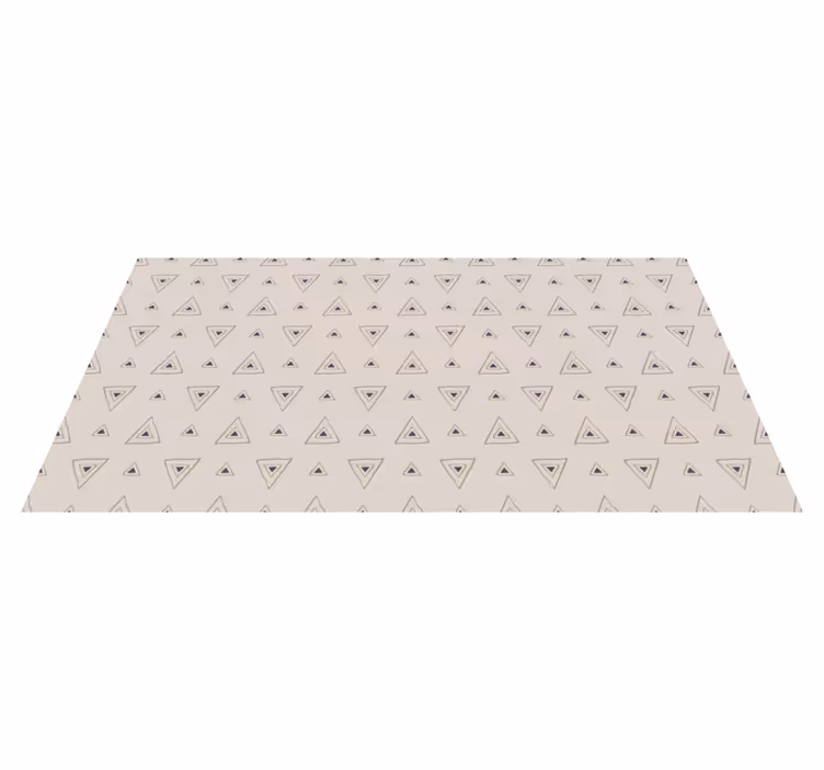 Stylish Triangle Pattern nursery vinyl rug - TenStickers