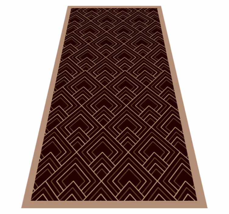 Black composition bedroom vinyl rug - TenStickers