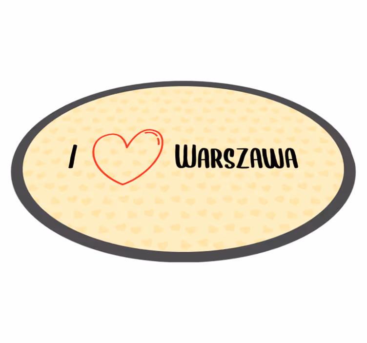 I love my city custom rug - TenStickers