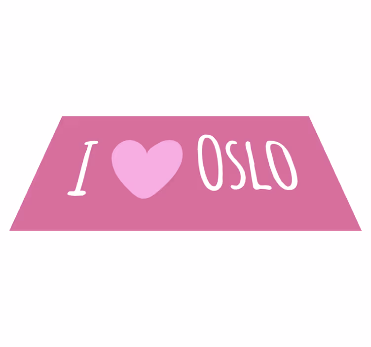 I love Oslo pink design custom rug - TenStickers
